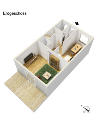Grundriss 3D - EG