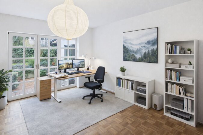 KI möbliertes Bild - tolles Kinder- oder Arbeitszimmer