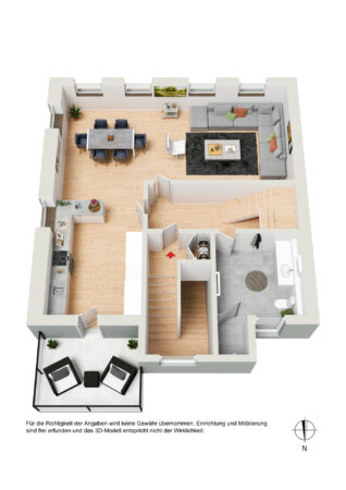 Grundriss 3D - 2.OG