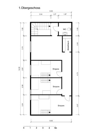Grundriss 2D - 1.OG