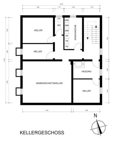 Grundriss 2D KG