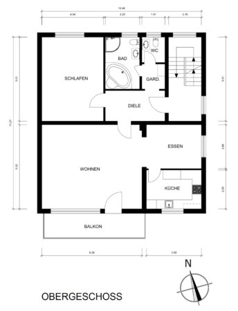 Grundriss 2D OG