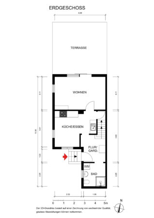 Grundriss 2D Erdgeschoss
