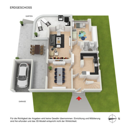Grundriss EG 3D