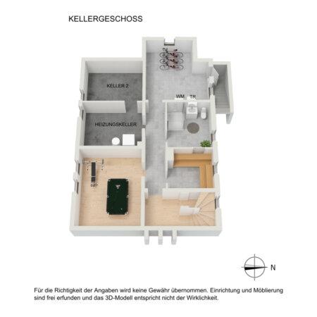 Grundriss KG 3D