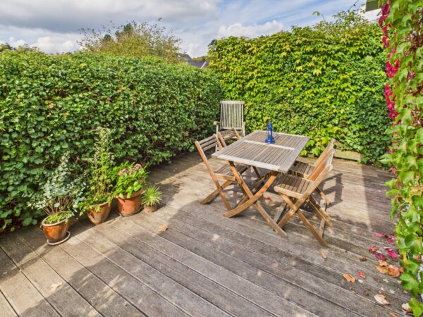 sichtgeschütze Terrasse
