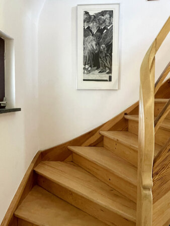 schöne Holztreppe