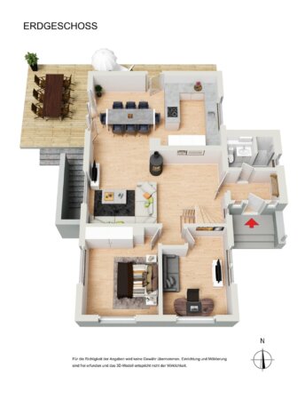 Grundriss 3D EG - OPTION