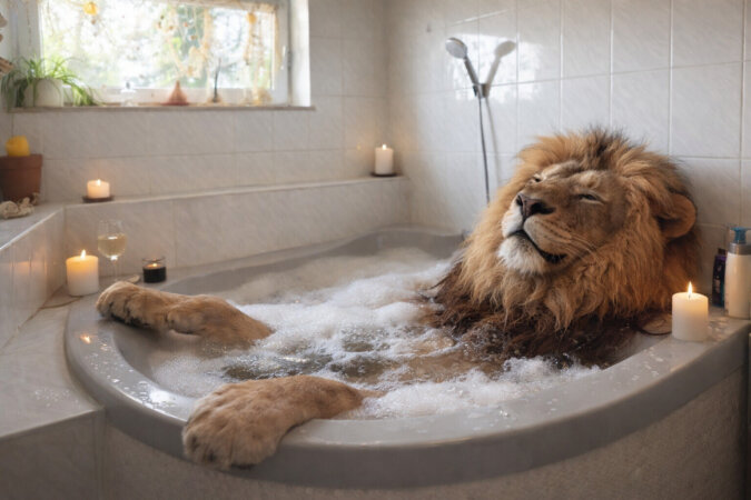 KI-Visualisierung - Wellness zuhause