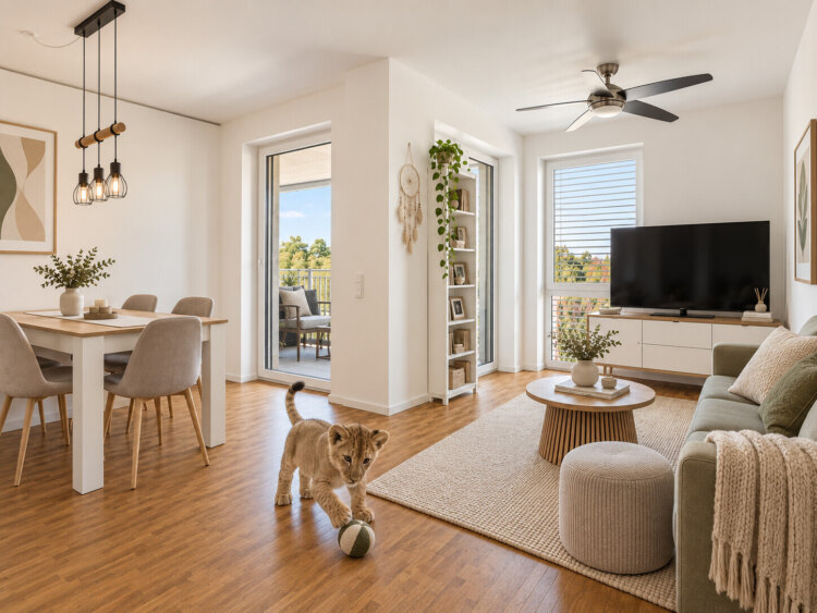 Neuwertig & energieeffizient – 3 Zimmerwohnung mit Westbalkon