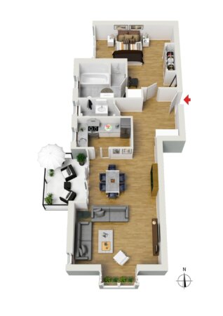 Grundriss - 3D