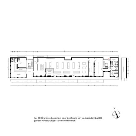 Grundriss Ladengeschäft - 2D