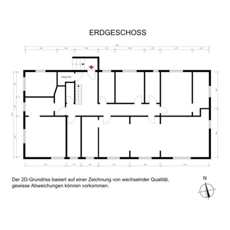 Grundriss Haupthaus EG 2D