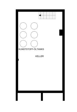 Grundriss Hinterhaus KG - 2D