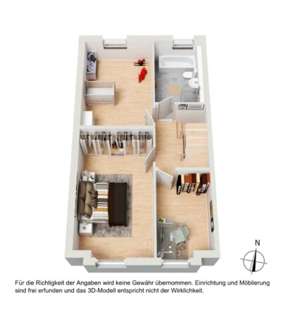 Grundriss 3D - OG