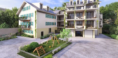 Lichtdurchfluteter Neubau