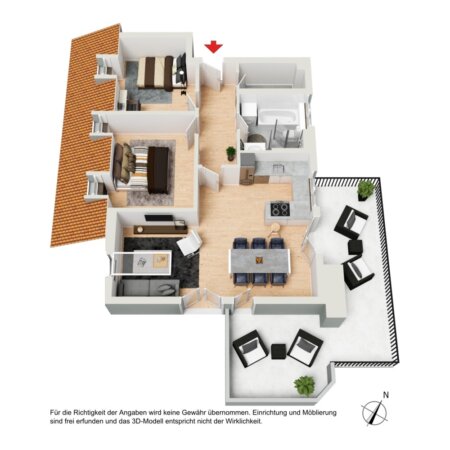 Grundriss DG 3D