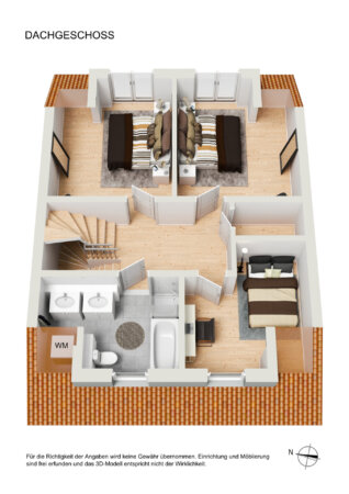 Dachgeschoss 3D