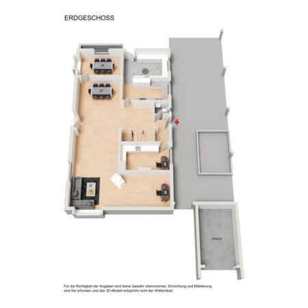 Grundriss EG möbliert