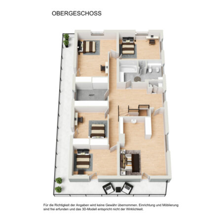 Grundriss 1. OG möbliert