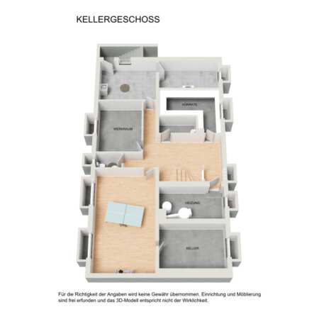 Grundriss KG möbliert