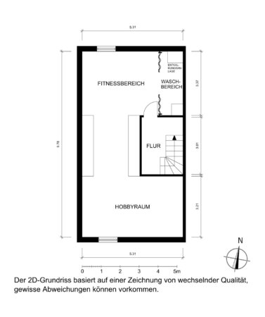 Grundriss 2D - UG