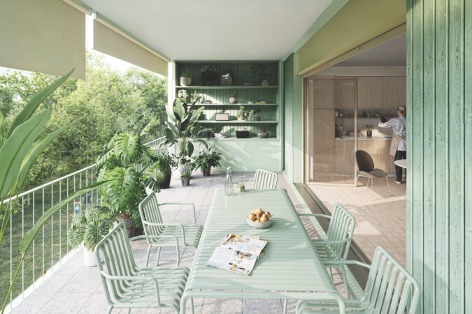 Visualisierung Balkon