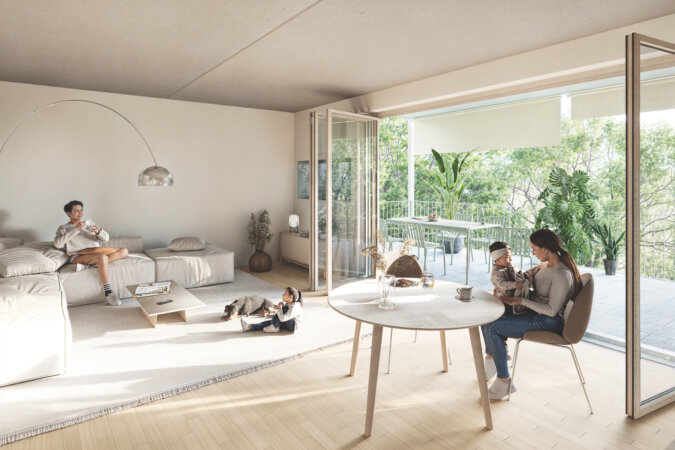 Visualisierung Wohnzimmer