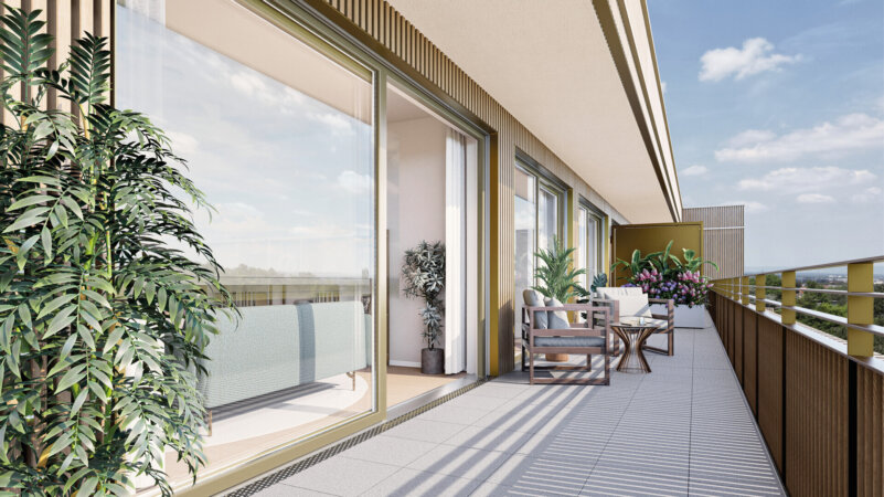 Visualisierung Penthouseterrasse