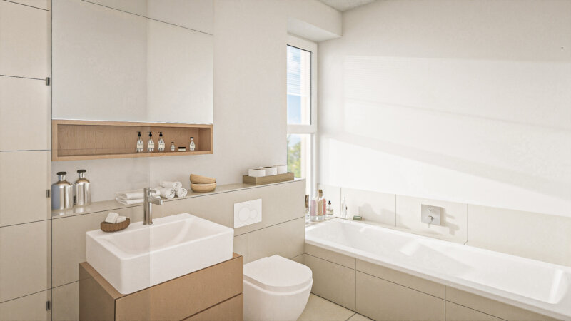 Visualisierung Badezimmer_greige