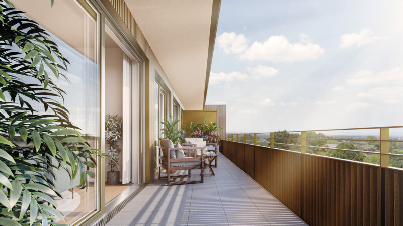 Visualisierung Terrasse Penthouse