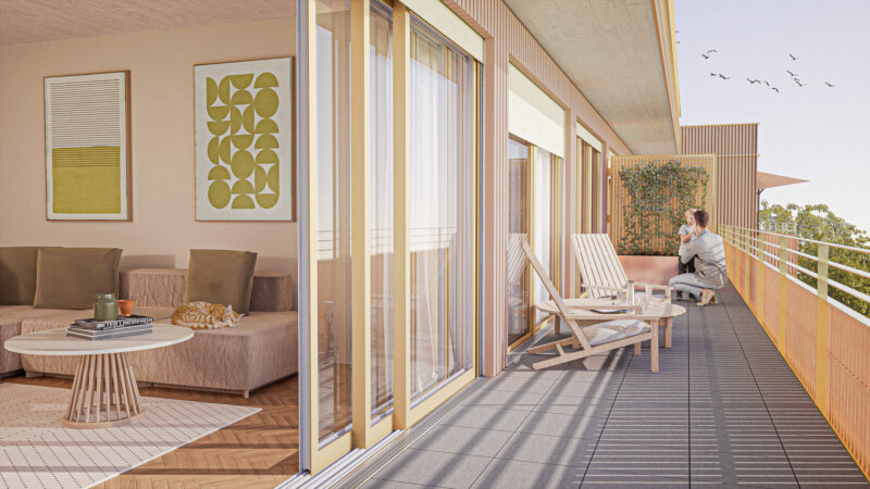 Visualisierung Dachterasse