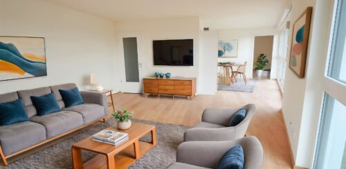 Moderne 3-Zimmer Wohnung mit Weitblick