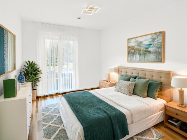 schönes Schlafzimmer - Visualisierung Einrichtungsbeispiel