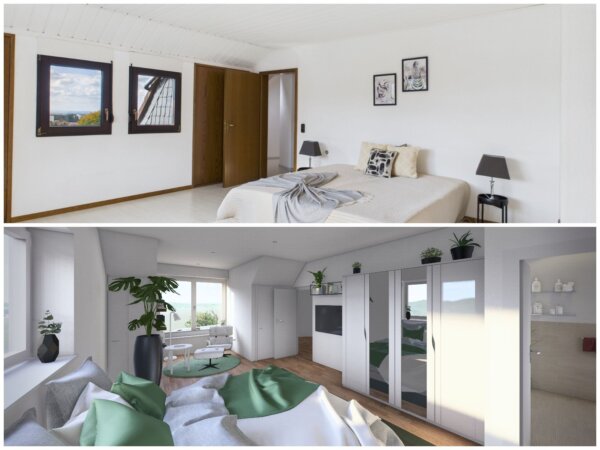 Animation möglicher Umbau Schlafzimmer
