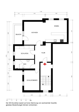 Grundriss 2D nach Umbau