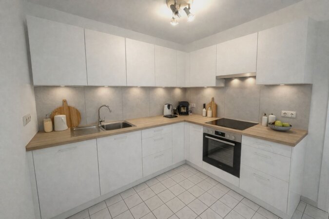 KI möbliertes Bild - offene Küche