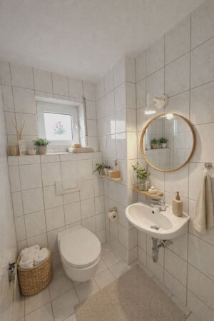 KI möbliertes Bild - Tageslicht Gäste-WC