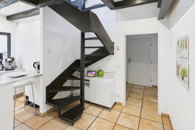 Treppe zur oberen Etage