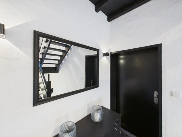 der Wohnungseingang im Treppenhaus