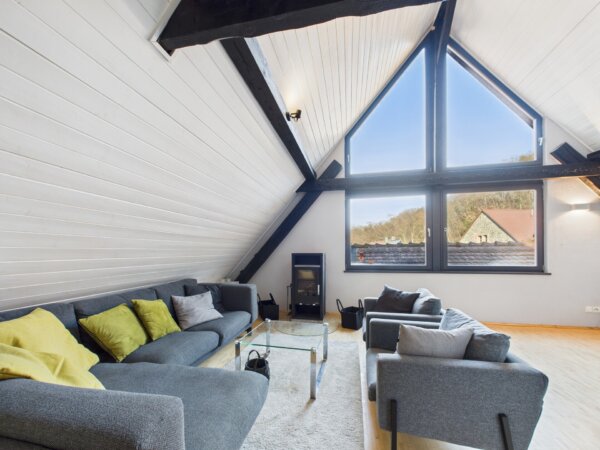 herrlicher Wohnbereich mit Kaminofen