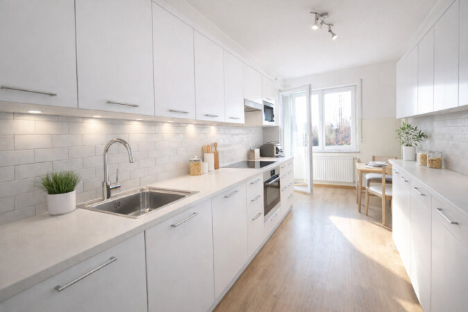 Visualisierung - Einrichtungsbeispiel moderne Einbauküche