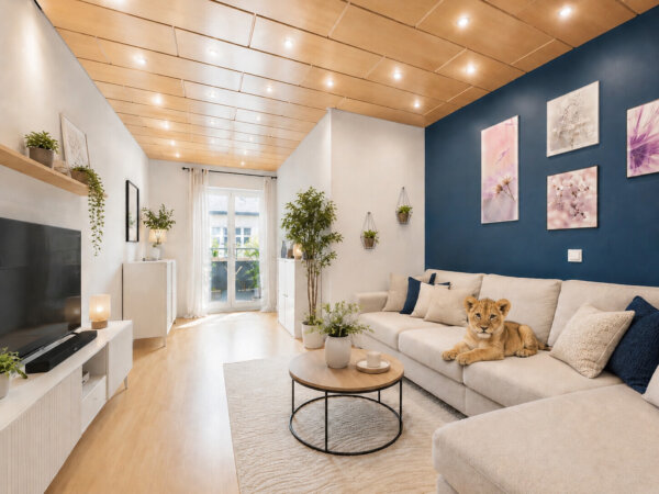 großzügiges Wohnzimmer