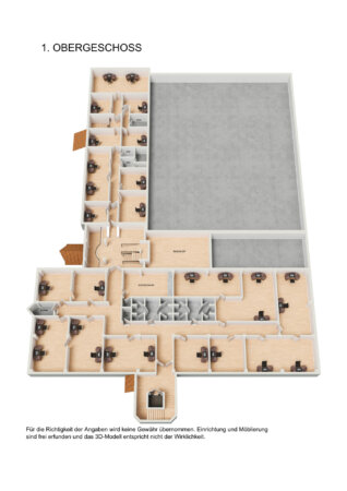 Grundriss 1. OG 3D