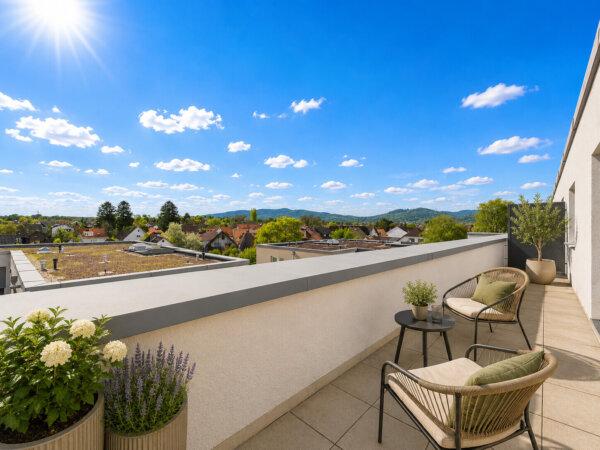 zusätzliche Nord-Dachterrasse 