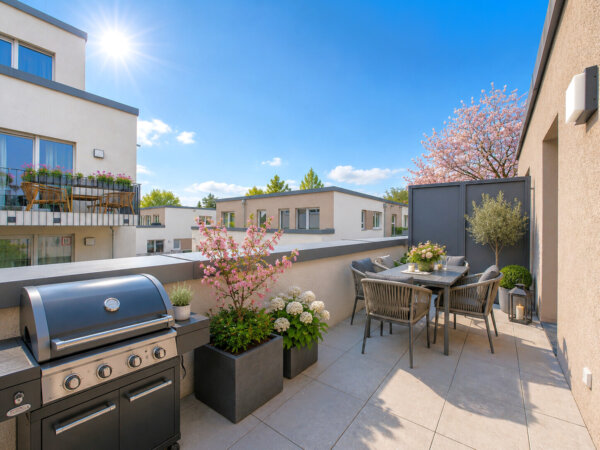 atemberaubende Dachterrasse