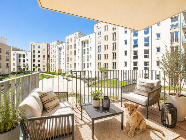 Erstbezug in den Herzoghöfen: Modernes Apartment mit Balkon & Einbauküche