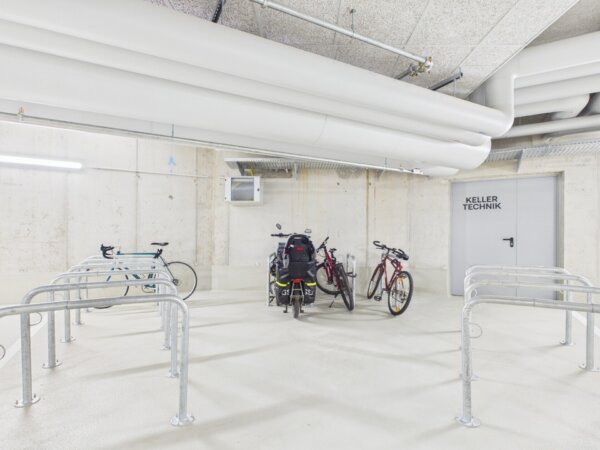 Fahrradabstellmöglichkeit in der Tiefgarage