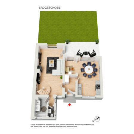 Grundriss 3D EG HH