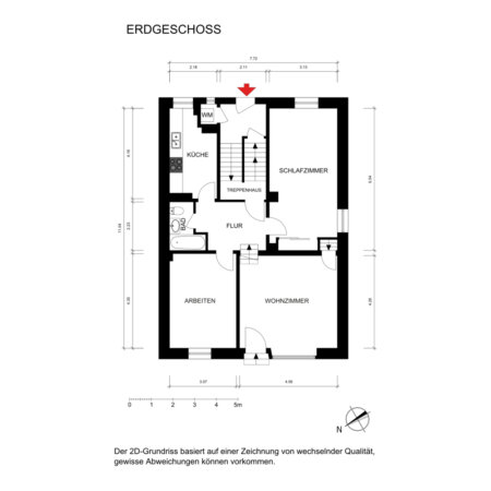 Grundriss 2D EG VH